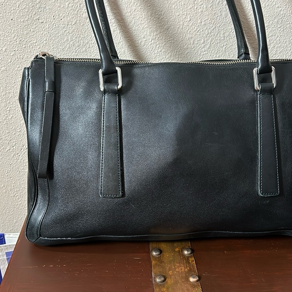 Vintage Coach Black Leather Bonnie Legacy Zip Large Shoulder Bag Y2K - Picture 13 of 14